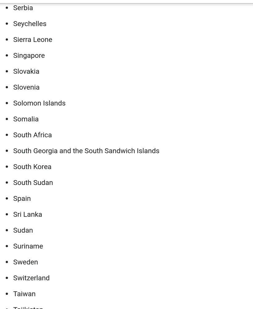 Screenshot of the official Gemini API and Google AI Studio "Available regions" page, with Spain on the list.